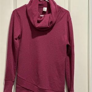 Old Navy Active Women's Pink Cowl Neck Collared Sweatshirt Size XS